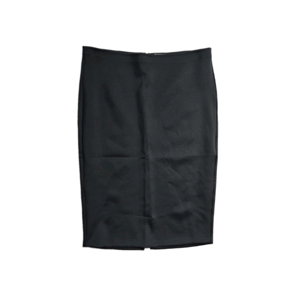 Good American Women's  Black Skirt 6 Plus Split NWT Midi